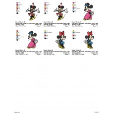 Package 3 Minnie Mouse 11 Embroidery Designs